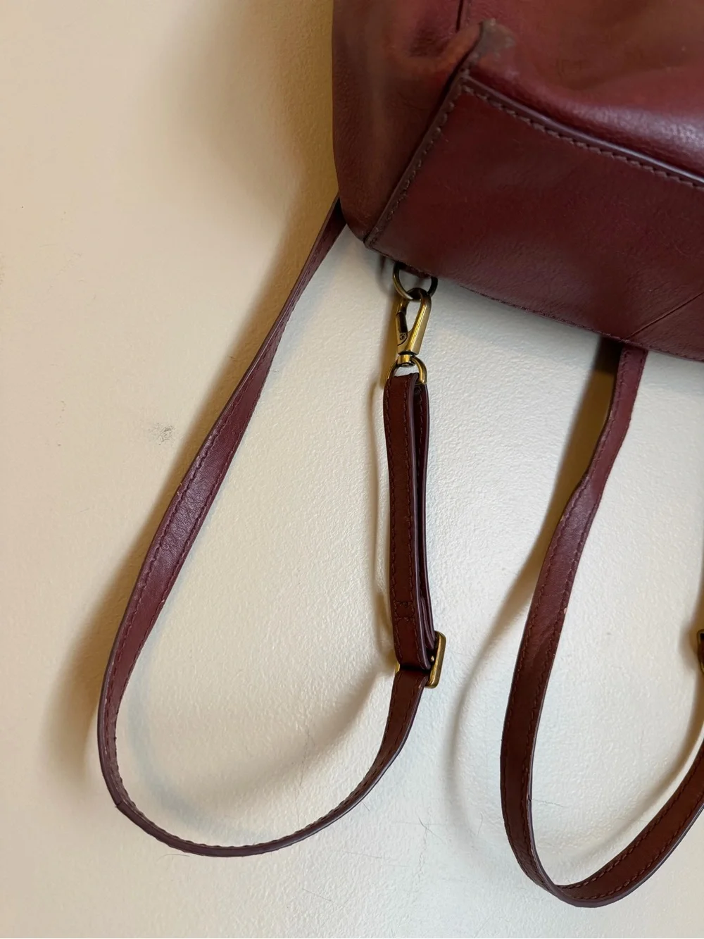 Fossil Purse Leather Camilla Convertible Backpack Handbag Shoulder Crossbody